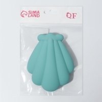 Расчёска массажная «Ракушка», 11×8.5 см, голубая Расчёска массажная «Ракушка», 11×8.5 см, голубая