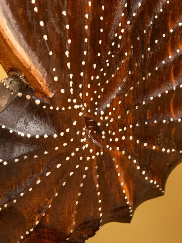 Набор сувенирный "Раковины" дерево (h - 35.30 и 25 см), цв. коричневый