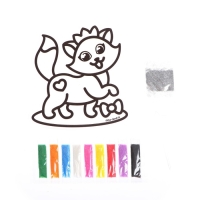 Фреска форменная с блёстками &laquo;Кошечка&raquo;