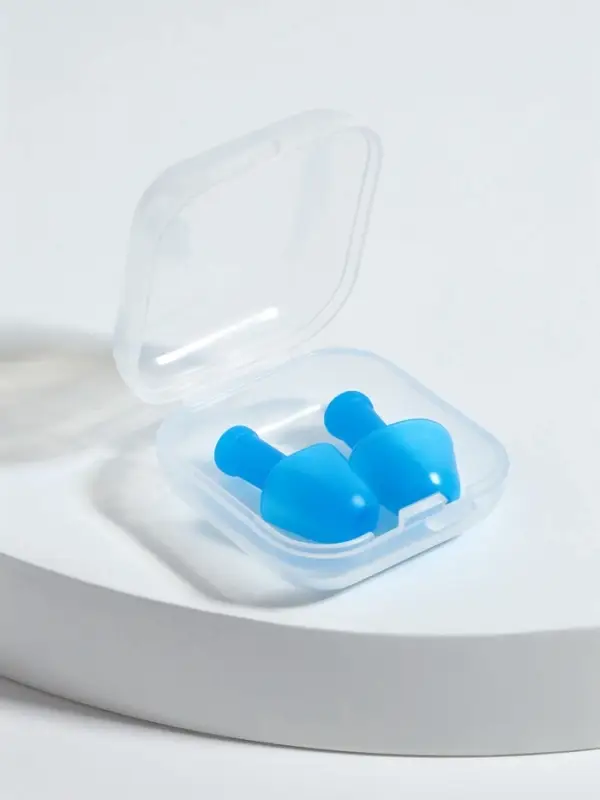 Беруши, 2.5&times;1 см, в футляре, фасовка 10 шт., силиконовые, МИКС