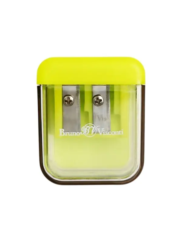 Точилка игрушка 2 отверстия с контейнером EASYSHARP Лабиринт, МИКС