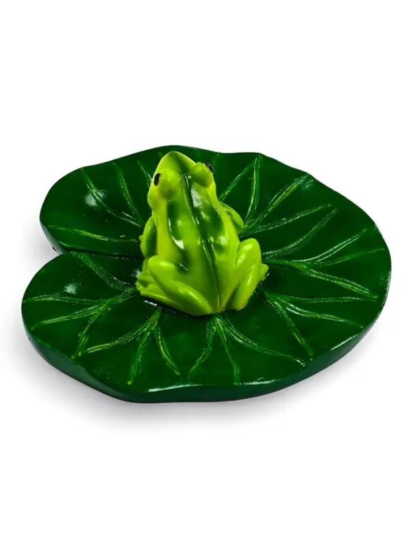 Садовая фигура 10 х 11 х 6 см  водоплавающая  "Лягушка"