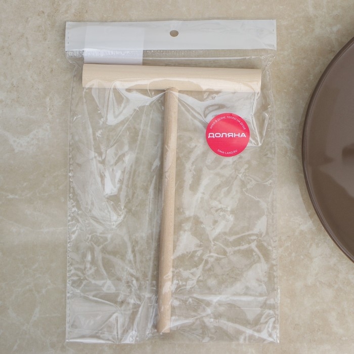 Палочка для блинов из дерева Доляна, 18&times;12 см