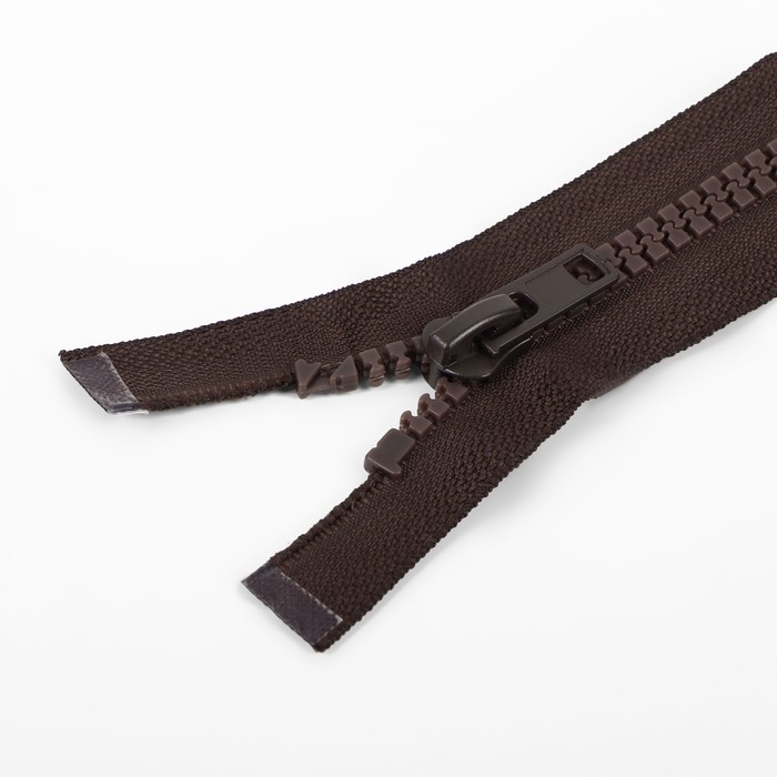 Молния «Трактор», №8, разъёмная, замок автомат, 80 см, цвет коричневый, цена за 1 штуку Молния «Трактор», №8, разъёмная, замок автомат, 80 см, цвет коричневый, цена за 1 штуку