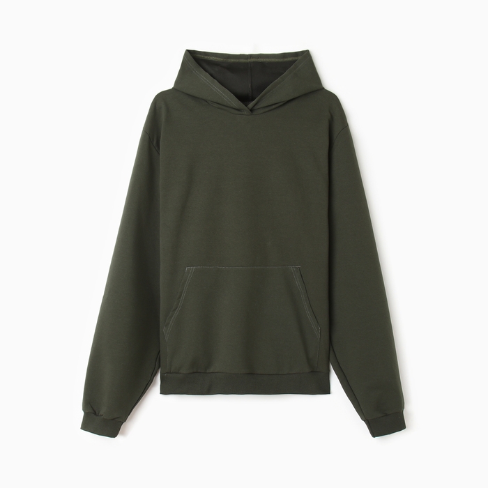 Толстовка мужская, цвет хаки, размер 56