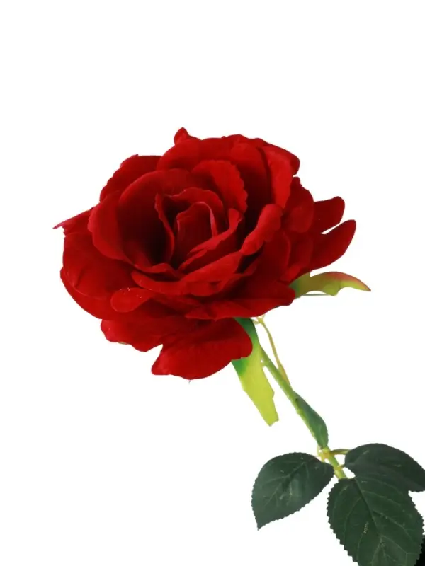 Цветы искусственные "Роза Аманда" бархат, d-11 см 58 см, красный