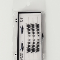 Ресницы накладные пучки СТРЕЛКА 12/14/16мм нейлон черный п/короб QF