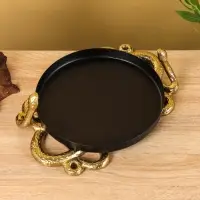 Поднос с бортиками &laquo;Золотая змейка&raquo;, 33&times;24&times;10 см, алюминий, сталь