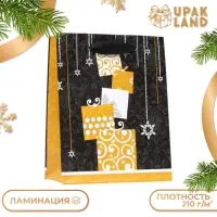 Пакет ламинированный &laquo;Зимние подарки&raquo; 11.5&times;14.5&times;6 см