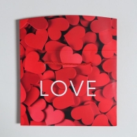 Пакет&mdash;коробка, подарочная упаковка, &laquo;Love&raquo;, 23 х 18 х 11 см