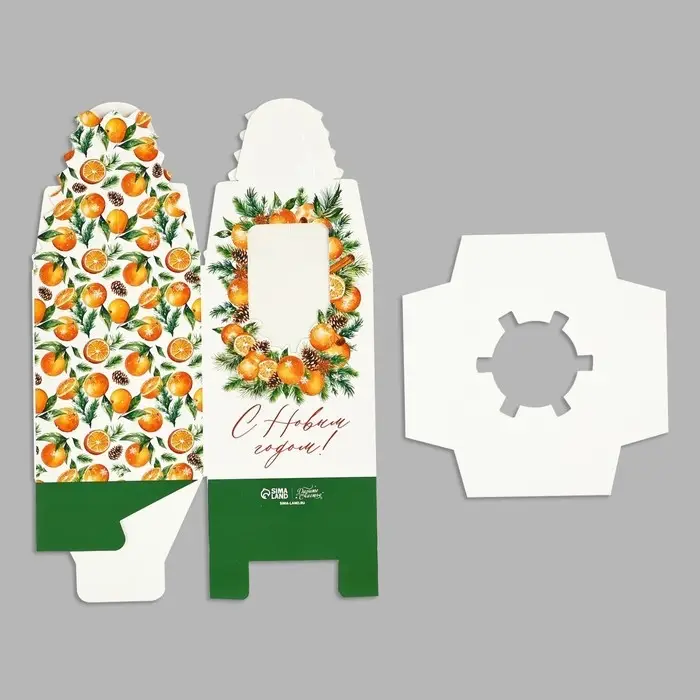 Складная коробка под один капкейк &laquo;Аромат праздника&raquo;, 9 х 9 х 11 см