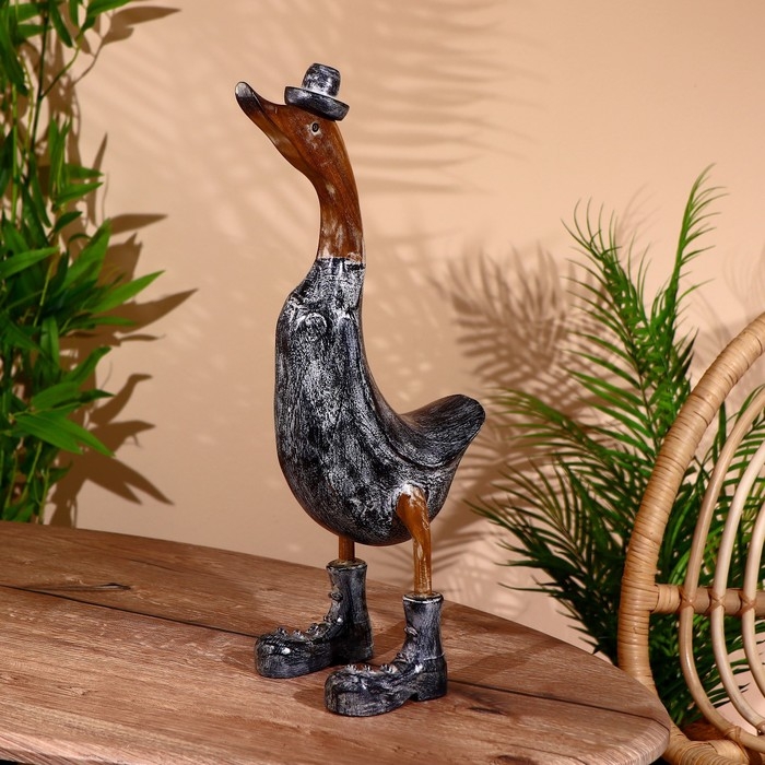 Сувенир "Утка в тёмном" дерево 45 см