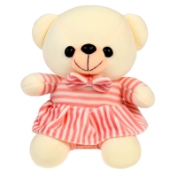 Мягкая игрушка &laquo;Мишутка в платье&raquo;, цвет белый