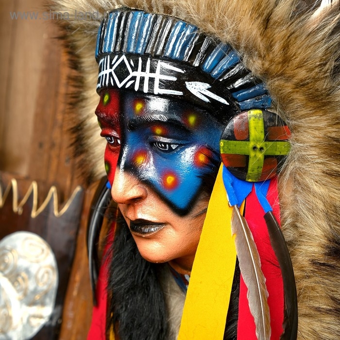 Панно "Индианка Блэндина" 40х15х60 см, МИКС