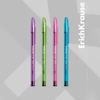 Ручка гелевая ErichKrause R-301 Spring Gel Stick, узел 0.5 мм, чернила чёрные, длина линии письма 600 метров, МИКС