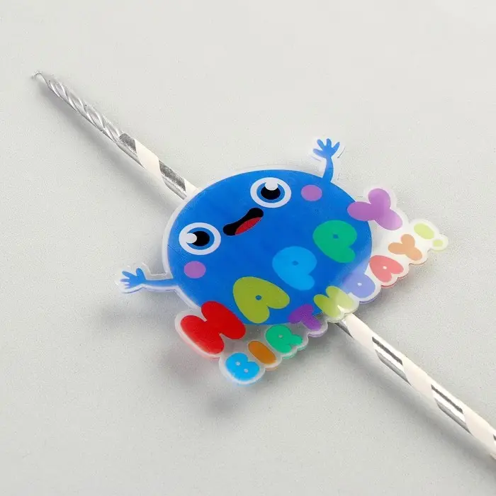 Свеча для торта &laquo;С днём рождения&raquo;, 25 см