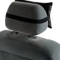 Подушка на подголовник автомобиля, набор 2 шт,  черный
