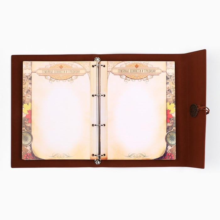 Родословная книга &laquo;Наш род&raquo;, 56 листов, коричневый, 35 х 23,5 см