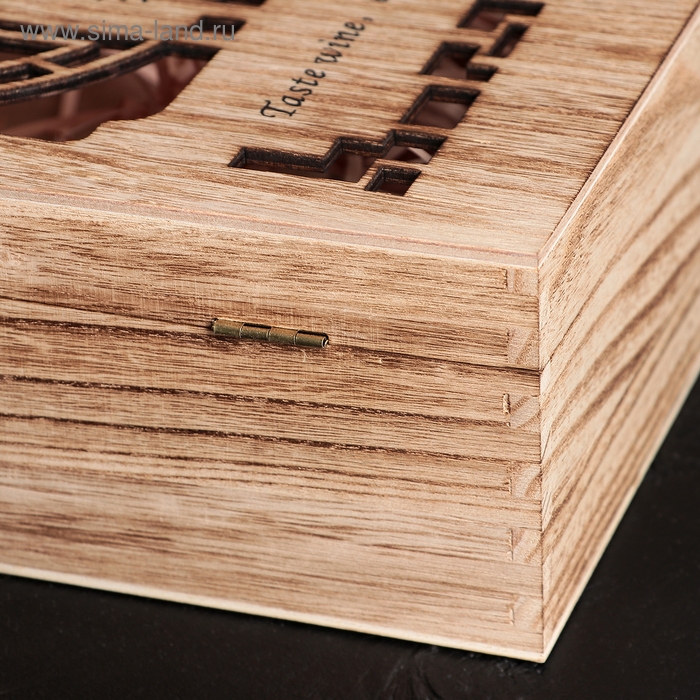 Ящик для хранения вина «Мерло», 35×20 см, на 2 бутылки Ящик для хранения вина «Мерло», 35×20 см, на 2 бутылки