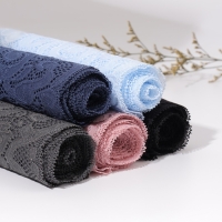 Кружевная эластичная ткань, 175 мм &times; 2,7 &plusmn; 0,5 м, цвет синий