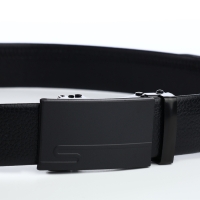 Ремень мужской, ширина 3,5 см, пряжка автомат, цвет чёрный Ремень мужской, ширина 3,5 см, пряжка автомат, цвет чёрный