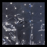 Плёнка для цветов упаковочная, с гирляндой, &laquo;Сияние звёзд&raquo;, 60 х 60 см