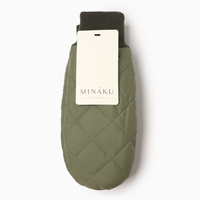 Варежки женские MINAKU, цвет хаки, 24 см Варежки женские MINAKU, цвет хаки, 24 см