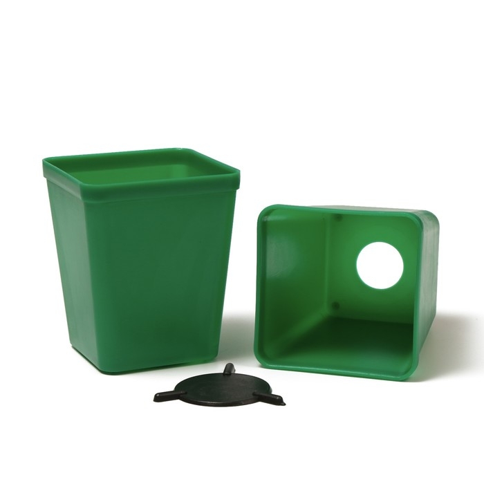 Набор для рассады: стаканы по 600 мл (8 шт.), поддон 36 &times; 18 см, цвет МИКС, Greengo