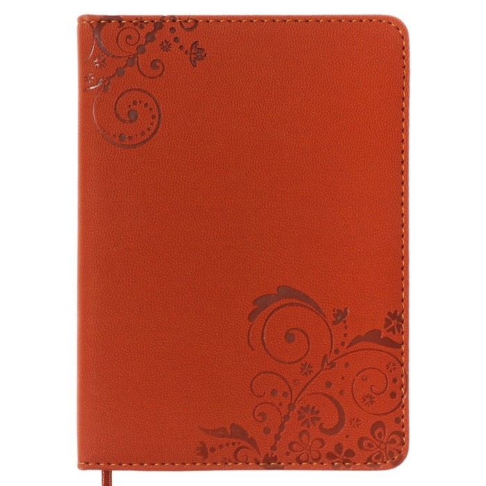 Ежедневник недатированный А6, 100 листов в линейку, обложка пвх, МИКС