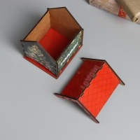 Новогодний чайный домик "С Новым годом" 10,5х9,5х12 см Новогодний чайный домик "С Новым годом" 10,5х9,5х12 см