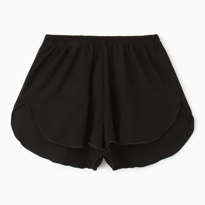 Комплект женский домашний (топ/шорты), цвет чёрный, размер 52 Комплект женский домашний (топ/шорты), цвет чёрный, размер 52