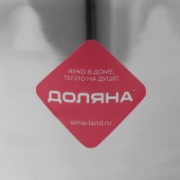 Ведро для льда из нержавеющей стали Доляна, 4,5 л, 20,5&times;20,5 см, цвет хромированный