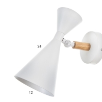 Бра "Камертаб" Е27 40Вт белый 15х12х24 см