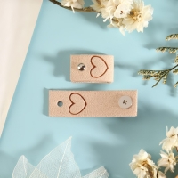 Набор бирок с кнопкой &laquo;Детский&raquo;, 5 видов, 5 &times; 1,5 см, 10 шт, цвет разноцветный