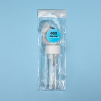 Бутылочка с щёткой для умывания, с дозатором, 150 мл, цвет белый/прозрачный