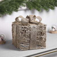 Фигура световая "Подарок", 29х20х20, 20 LED, AAx3 (не в компл.), Т/БЕЛЫЙ Фигура световая "Подарок", 29х20х20, 20 LED, AAx3 (не в компл.), Т/БЕЛЫЙ