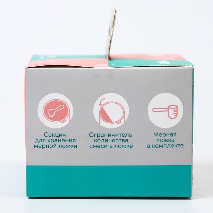 Контейнер для детского питания Мишка 1, 150 мл, цвет розовый Контейнер для детского питания Мишка 1, 150 мл, цвет розовый