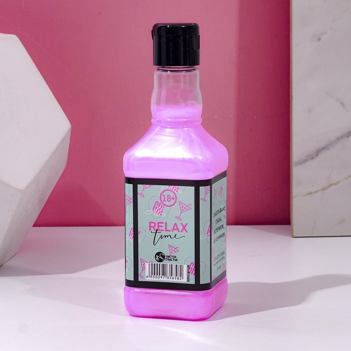 Гель для душа во флаконе виски, 250 мл, аромат ягодного коктейля, Новый Год