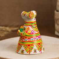 Филимоновская игрушка колокольчик &laquo;Собачка&raquo;