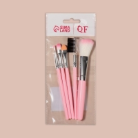 Набор кистей для макияжа «Нежность», 5 предметов, цвет розовый Набор кистей для макияжа «Нежность», 5 предметов, цвет розовый