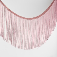 Тесьма декоративная &laquo;Бахрома&raquo;, 15 см, 5 &plusmn; 0,5 м, цвет пудровый