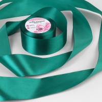Лента атласная, 50 мм &times; 23 &plusmn; 1 м, цвет изумрудный №126