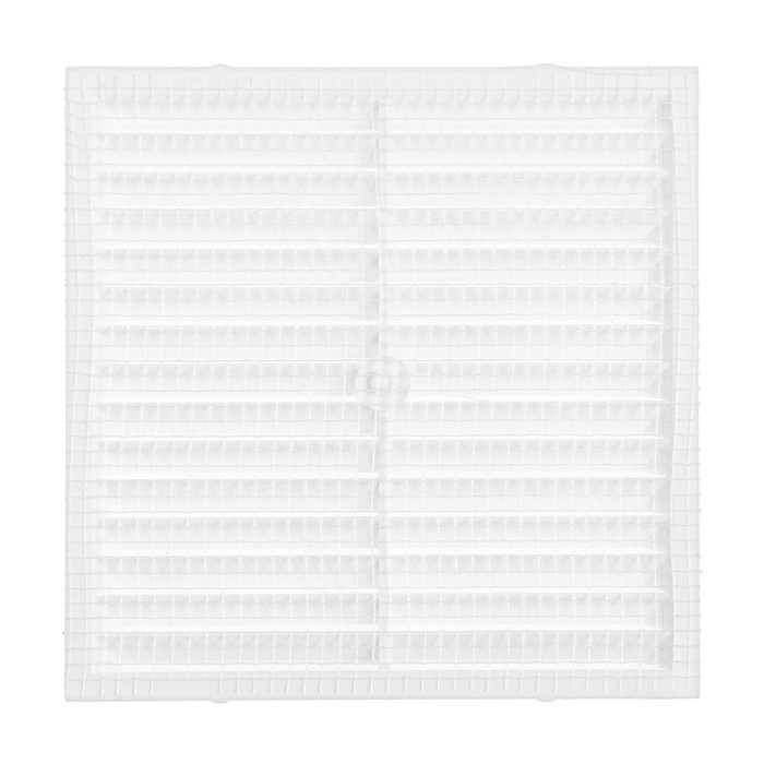 Решетка вентиляционная ZEIN Люкс Л130, 130 х 130 мм, с сеткой, неразъемная