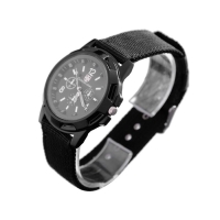 Часы мужские наручные кварцевые "Берим", ремешок текстиль, d-4 см, l-24 см