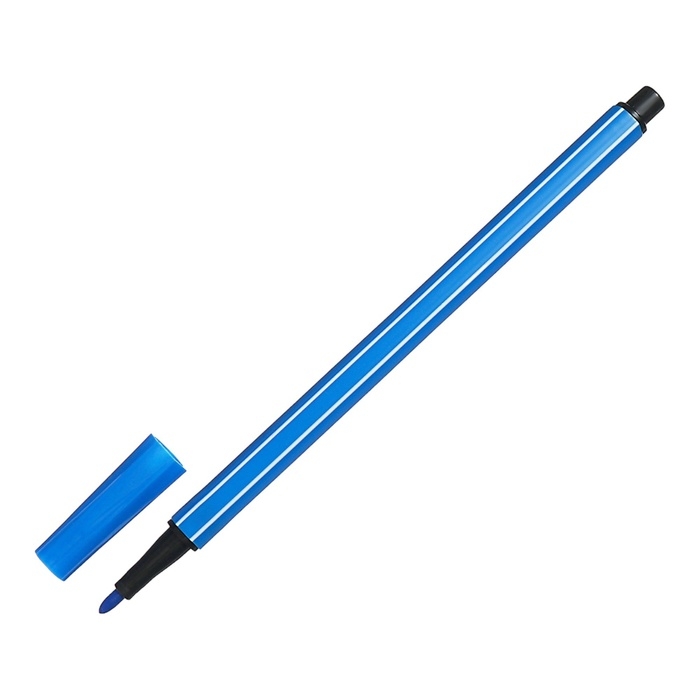 Фломастеры 36 цветов, в тубусе, синий "Мишка"