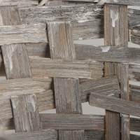 Набор корзин плетеных, D23х18/42 см, D27х19/44 см, D29х19/46 см, 3 шт, серые, бамбук