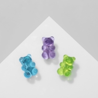 Брошь &laquo;Мармеладные мишки&raquo;, цвет МИКС (неделимая фасовка 12 шт., цена за шт.)