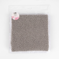 Лоскут мех &laquo;Барашек&raquo;, 50 &times; 50 см, 500 г/м, цвет серый №7