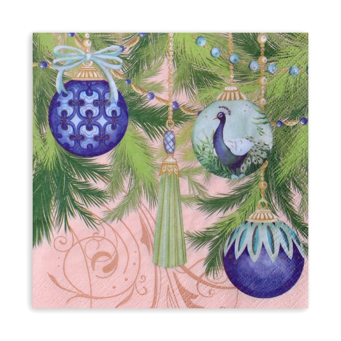 Новогодние салфетки бумажные GrandPero Deluxe «Роскошная елка», 3 слоя, 33х33 см, 20 шт Новогодние салфетки бумажные GrandPero Deluxe «Роскошная елка», 3 слоя, 33х33 см, 20 шт