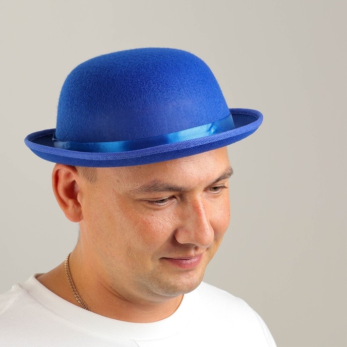 Карнавальная шляпка с лентой, р. 56, цвета МИКС